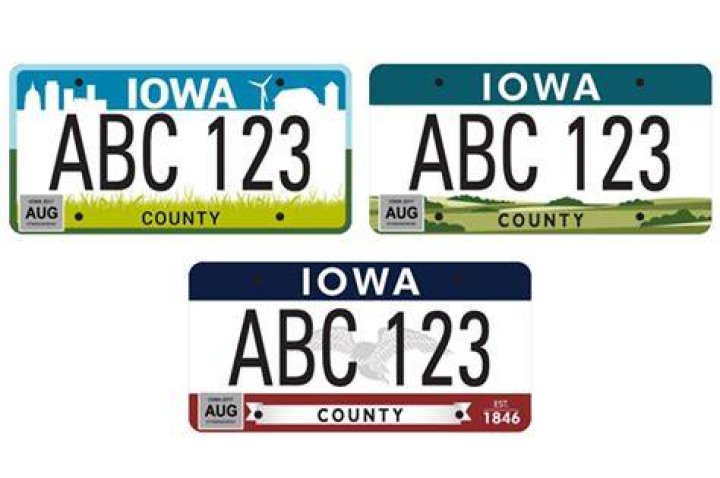 How to get new iowa license plates