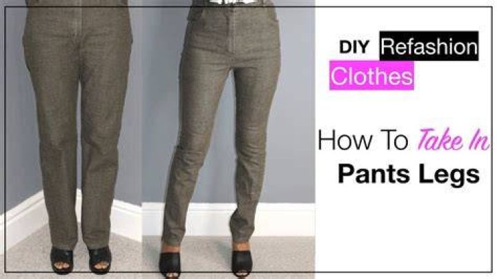 How to take in pants legs
