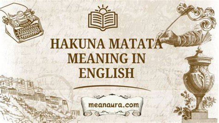 Is hakuna matata a real language