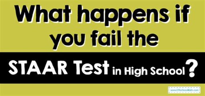 What happens if i fail the staar test